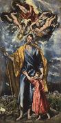El Greco St Joseph and the Infant Christ oil on canvas